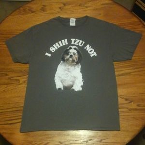 🐶 I Shih Tzu Not Shirt 👕 Dog Large Pup 🐕 Woof Funny Cute Large Unisex